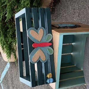 Wooden Butterfly 🦋 Handcrafted Decor Crate